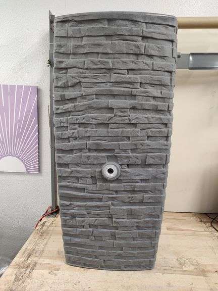 GOOD IDEAS IMPRESSIONS Riverwalk Rain Barrel, 50gal | Open Box | (See Condition Notes)