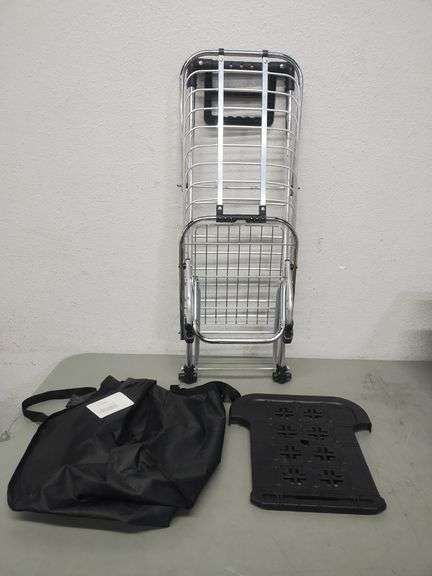 Stairs Climbing Shopping Cart 360 Swivel Wheels Foldable Collapsible & Lightweight | Open Box