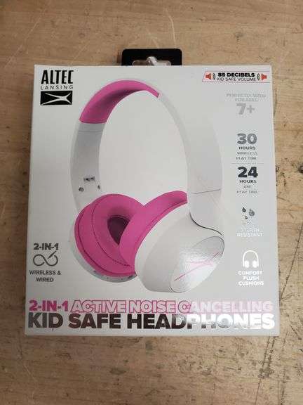 Altec Lansing 2-in-1 Active Noise Cancelling Headphones | Open Box