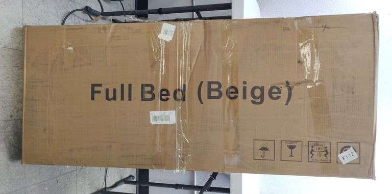 Corduroy Upholstered Platform Bed, T | Open Box | (See Condition Notes)