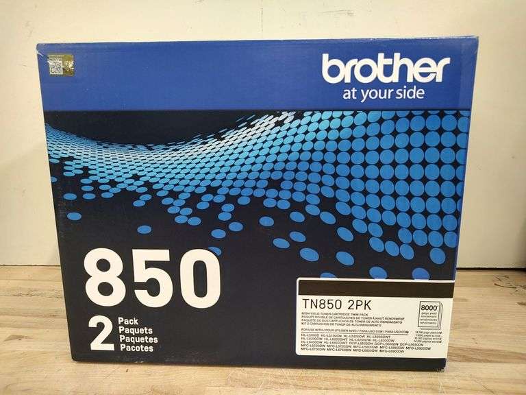 BROTHER TN850 High-Yield Toner Cartridges, 2pk | Open Box | (See Condition Notes)