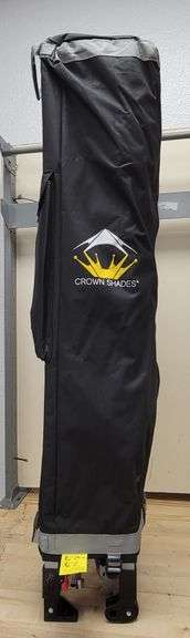 Crown Shades 10x10 Pop-Up Canopy w/1 Side Wall Tent Red | Open Box | (See Condition Notes)