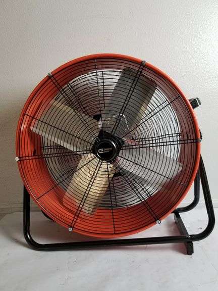 CEOMMERCIAL ELECTRIC Heavy Duty Drum Fan 24" 2-Speed, Orange | Open Box | (See Condition Notes)