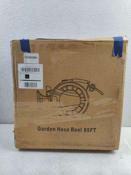 Retractable Garden Hose Reel, 1/2"x 65' | Open Box