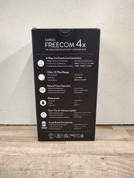 CARDO Freecom 4x Bluetooth Headset | Open Box | (See Condition Notes)