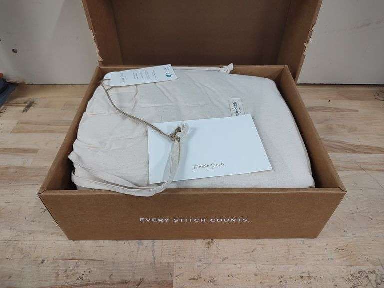 DOUBLE STITCH Duvet Cover Set, King / Cal King, 108" x 92", 3pc | Open Box | (See Condition Notes)