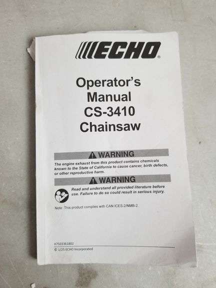 ECHO 34.4cc Gas-Powered Rear-Handle Chainsaw | Open Box