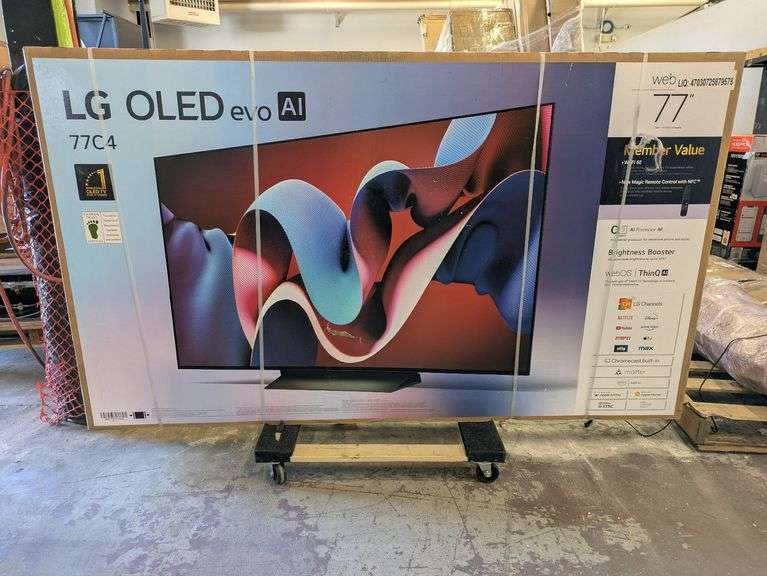 LG 77” Class C4 Series OLED Smart TV, OLED77C4AUA | Like New