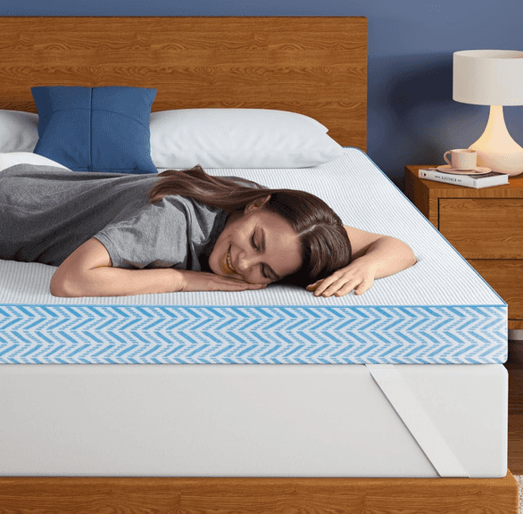 BEDSTORY High Density Foam Mattress Topper, Twin XL, 4" | Open Box | (See Condition Notes)