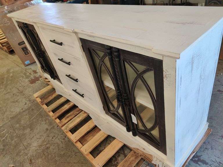 Wooden Sideboard, 90" W x 37" H x 19" D | Open Box
