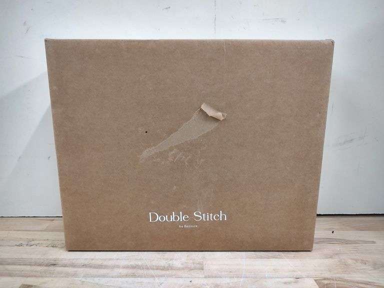 DOUBLE STITCH Duvet Cover Set, King / Cal King, 108" x 92", 3pc | Open Box | (See Condition Notes)