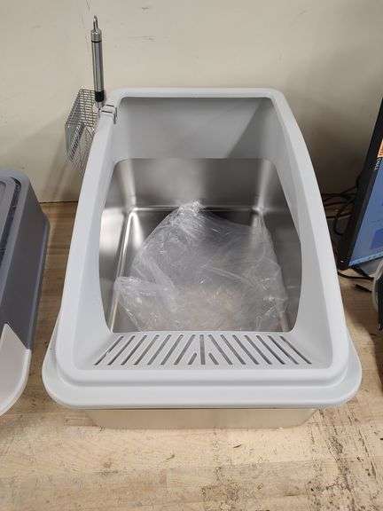 Cat Litter Boxes Bundle, 2ct | Open Box | (See Condition Notes)