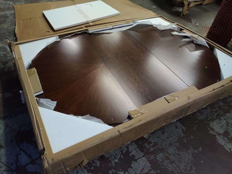 Aro Warner Round Dining Table Top, 48" W x 72" L, Base Not Included | Open Box | (See Condition Notes)