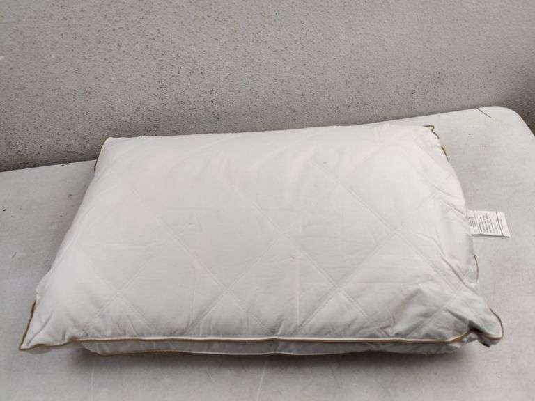 OekoTex Goose Feather Down Pillow, 2pk | Open Box