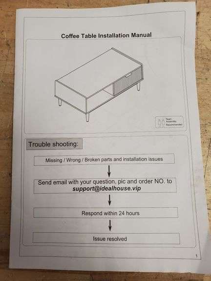 Coffee Table | Open Box | (See Condition Notes)