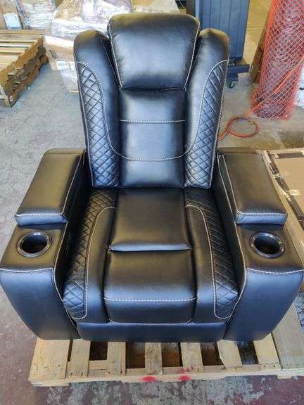 40" Wide Powered Recliner w/ LED Lights | Open Box | (See Condition Notes)