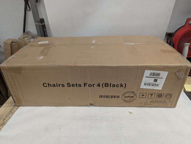 GARVEE 25.5" Kitchen Bar Stools Set of 4, Black - Versatile & Stylish | Like New