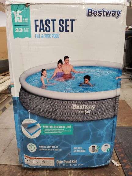Bestway Fast Set Above Ground Pool | Open Box