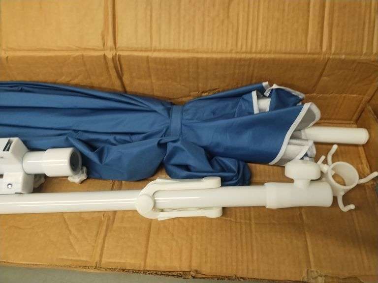 6.5' Sun Shade Umbrella- Navy Blue | Open Box | (See Condition Notes)