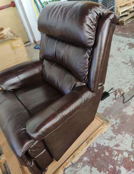 LaZboy Astor Leather Powered Recliner | Open Box | (See Condition Notes)