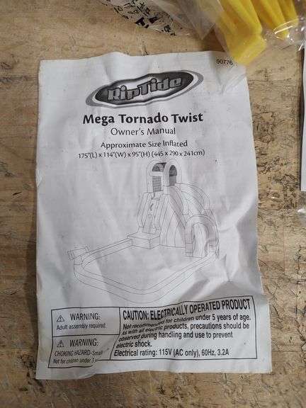 RIPTIDE Mega Tornado Twist Inflatable Water Slide | Open Box | (See Condition Notes)