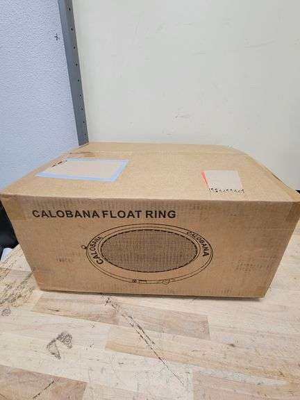 CALOBANA Inflatable Round Floating Ring Hammock Mint Green & Blue | Open Box