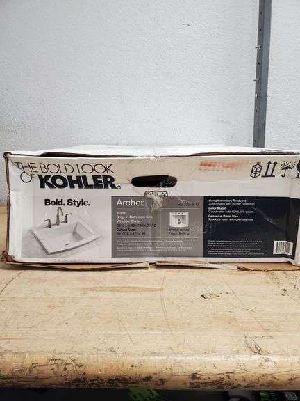 Kohler Archer White Bathroom Sink | Open Box