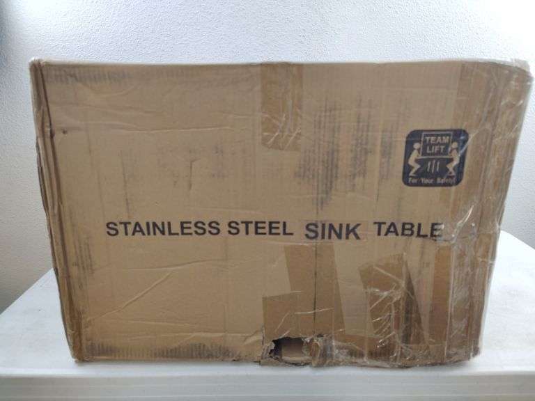 Stainless Steel Utility Sink 24"x20"x42" | Open Box