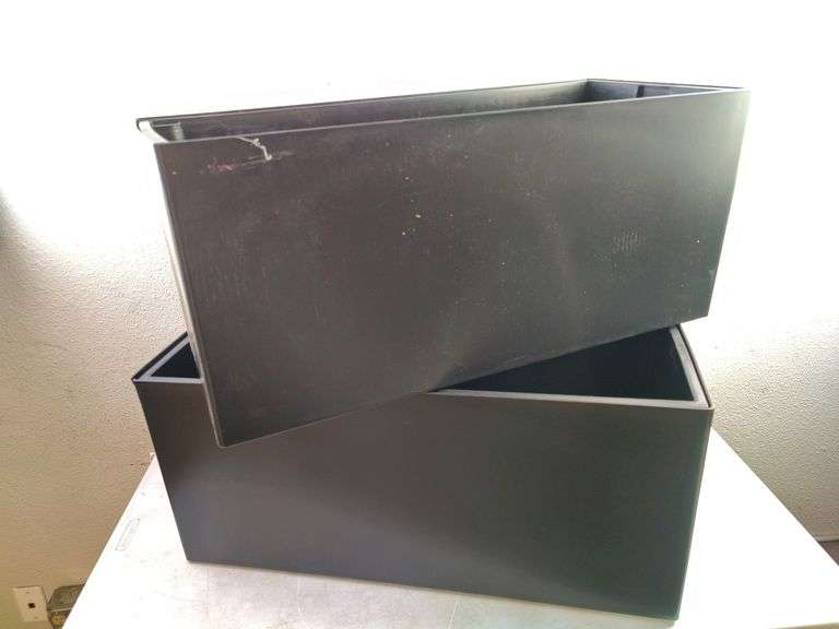 Outdoor Planter Box W/Water Level Indicator, 31.5"x14.2"x14.2", 2pk | Open Box