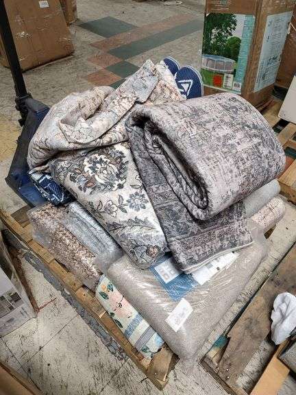 Assorted Area Rugs Pallet | Open Box | (See Condition Notes)