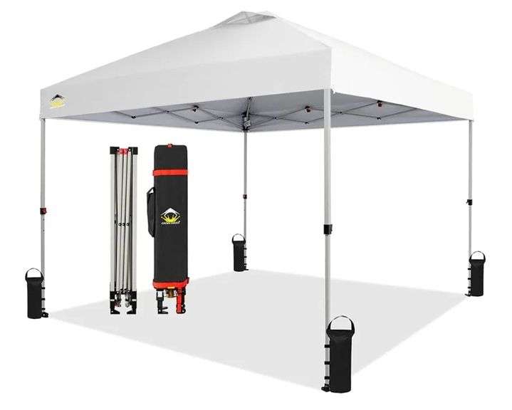 Crown Shades 10x10 Pop-Up Canopy Grey | Open Box