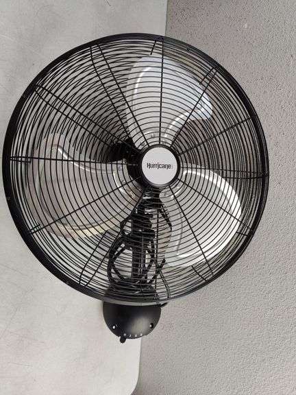 Hurricane Pro High Velocity Oscillating Metal Wall Mount Fan, 20" | Open Box | (See Condition Notes)