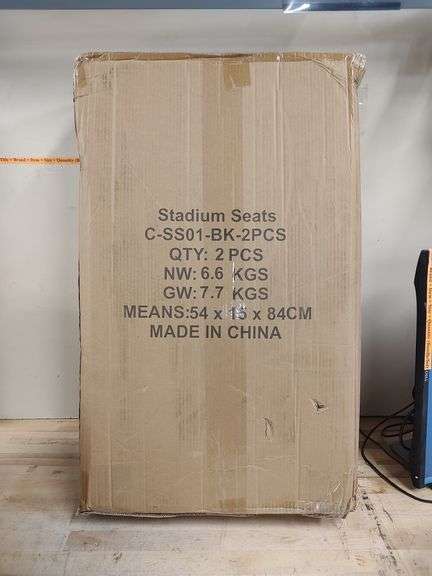 PALATATA Stadium Chairs w/Adjustable Back, 2ct | Open Box | (See Condition Notes)