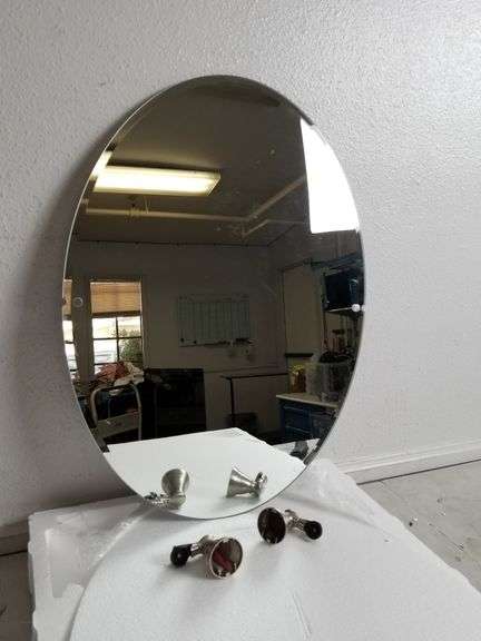 MOEN Banbury 23" x 26" Mirror With Decorative Hardware | Open Box