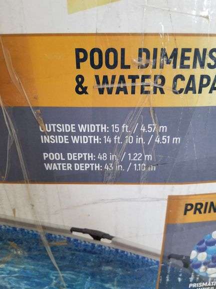 BESTWAY Steel Pro Max 15Ft Above Ground Metal Frame Pool | Open Box | (See Condition Notes)