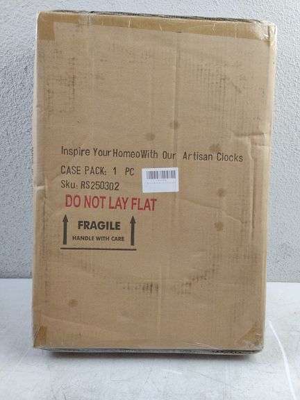 Modern Silent Wall Clock, 19"x16" | Open Box | (See Condition Notes)