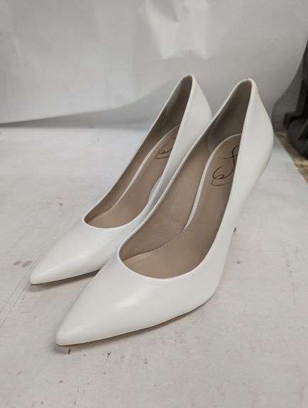 Women's 7.5 White Heels | Open Box | (See Condition Notes)