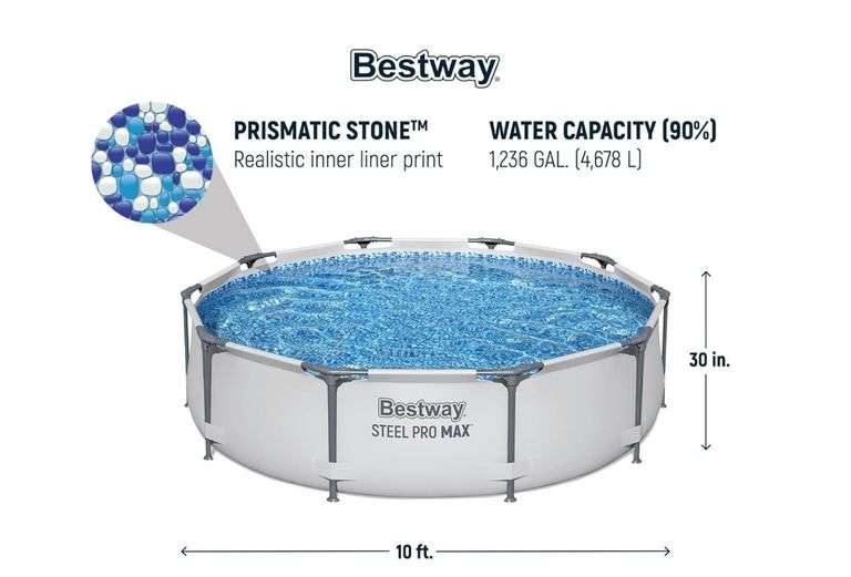 Bestway Steel Pro Max Pool Set, 10'x30' | Open Box | (See Condition Notes)