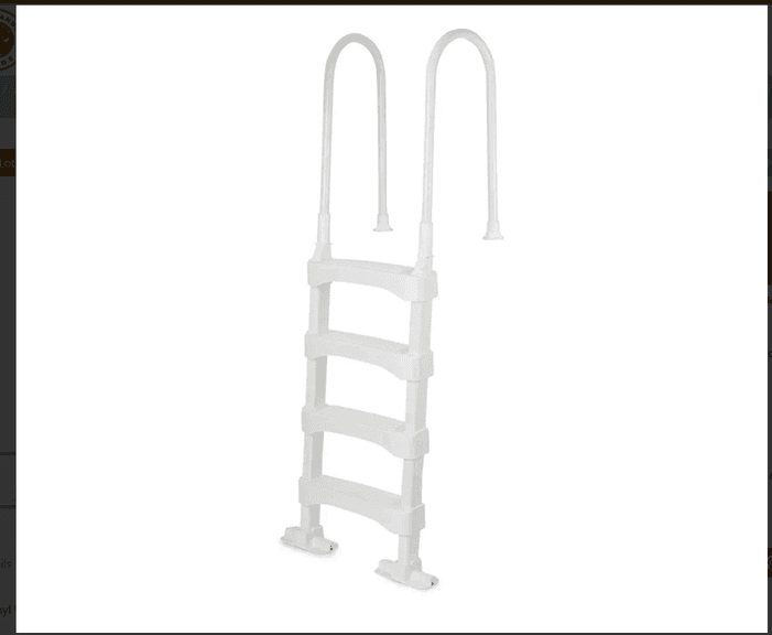 Vinyl Works Snap & Lock Pool Ladder For Inground & Above Ground Pools ...