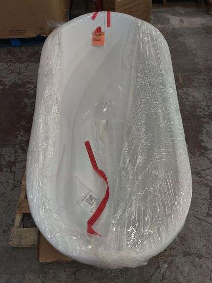 Freestanding Soaking Bathtub, 55" x 28" | Open Box | (See Condition Notes)