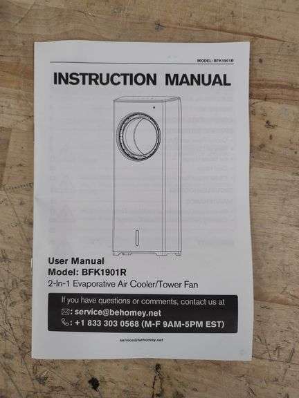BEHOMEY Evaporative Air Cooler | Open Box | (See Condition Notes)