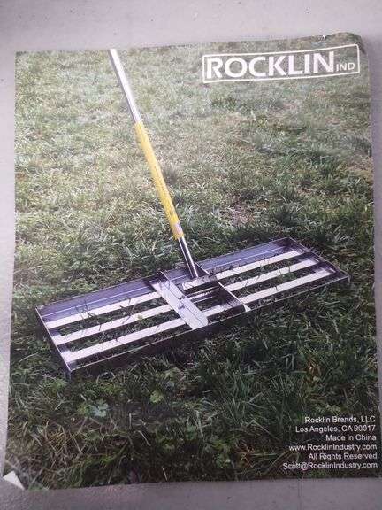 Rocklin Industry Lawn Leveling Rake, 30" x 10" Ground Plate | Open Box | (See Condition Notes)