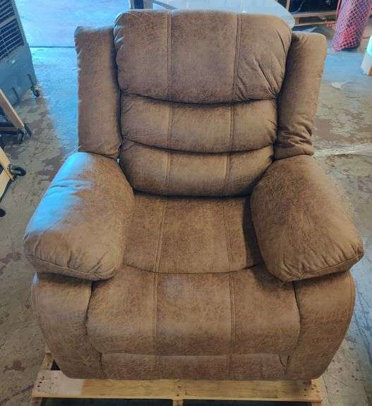 80" Wide Faux Leather Manual Reclining Sofa | Open Box