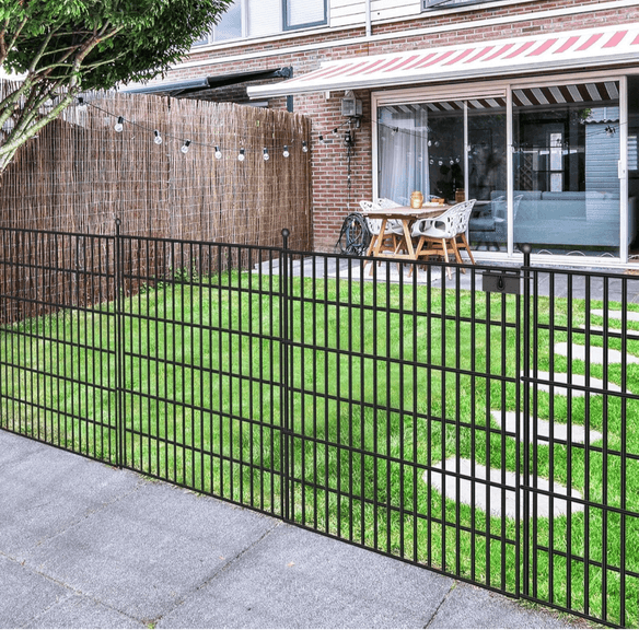 TOOLTERRITARY 10-Panel Garden Fence w/Gate, 32" x 24.2' | Open Box