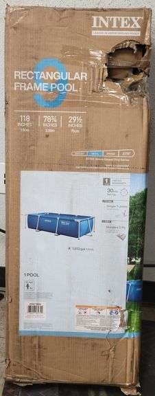 Intex Swimming Pool 9ft 10in X 6ft 6in X 29 1/2in | Open Box