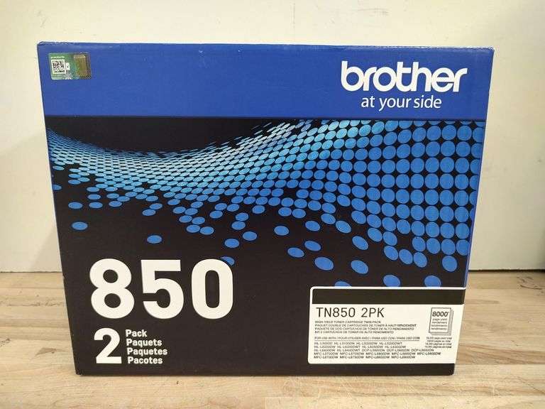 BROTHER TN850 Toner Cartridges, 2pk | Like New | (See Condition Notes)