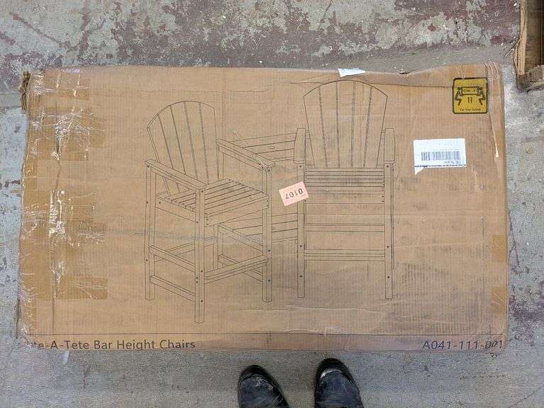 Tete-A-Tete Bar Height Chairs | Open Box