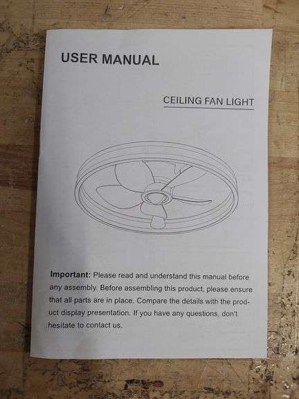 WAYTOALL Ceiling Fan & Light | Open Box