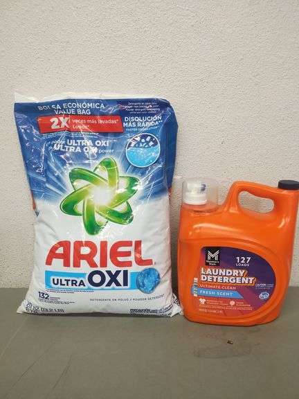Laundry Bundle: Member's Mark Liquid Detergent And Ariel Ultra Oxi Powder Detergent | Open Box
