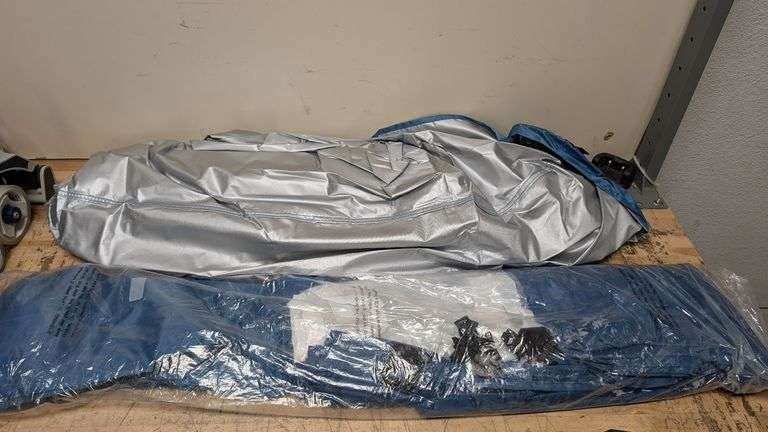 Canopy/Carport , Grey/Blue | Open Box | (See Condition Notes)